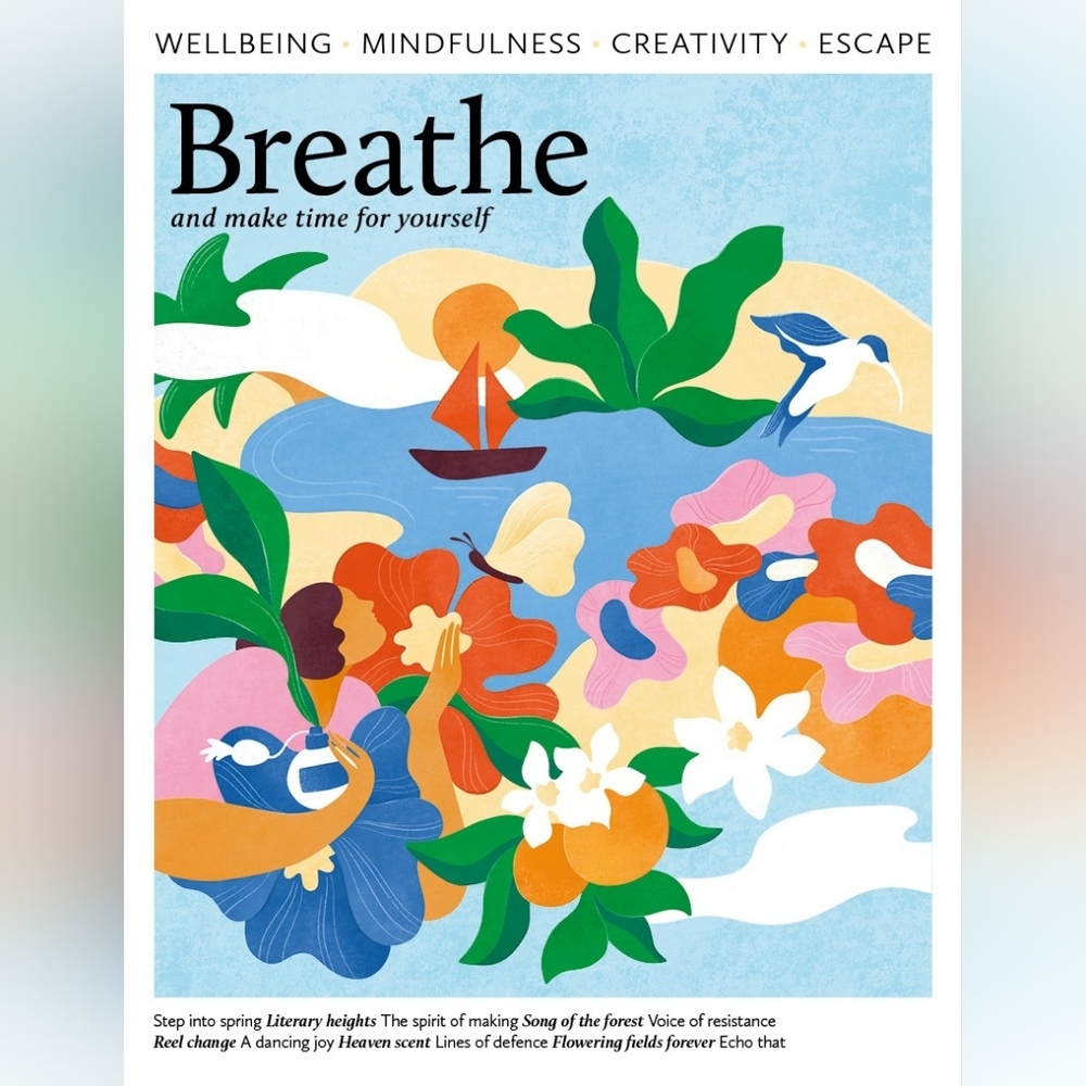 FREE Add-on Breathe Magazine Mindfulness Wellness Meditation Colorful Art Prints